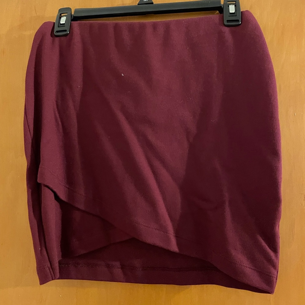 Burgundy skirt